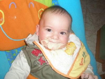 Intentando acostumbrarme a comer con cuchara
