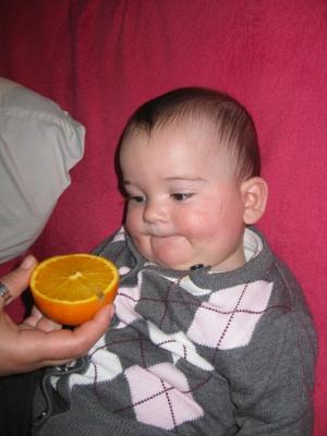 Saboreando una naranja