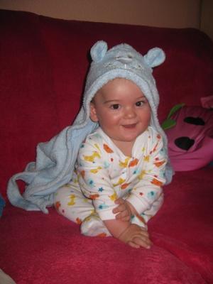 Mi bata azul cielo