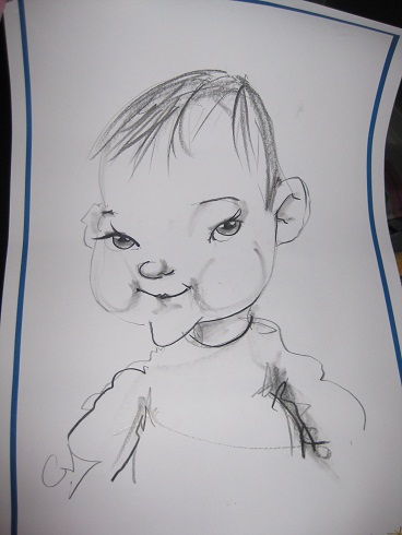 Mi caricatura....con 7 meses
