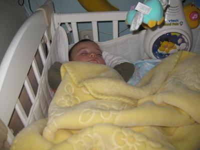 En la cuna.....moviendome